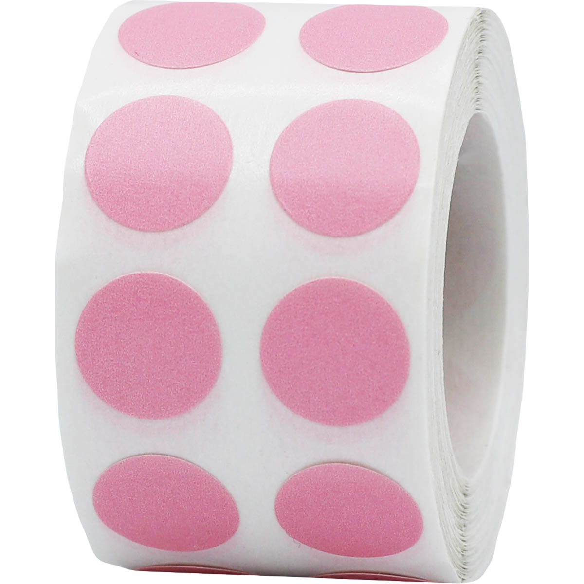 Étiquettes autocollantes thermiques Pink Circle de 1 po