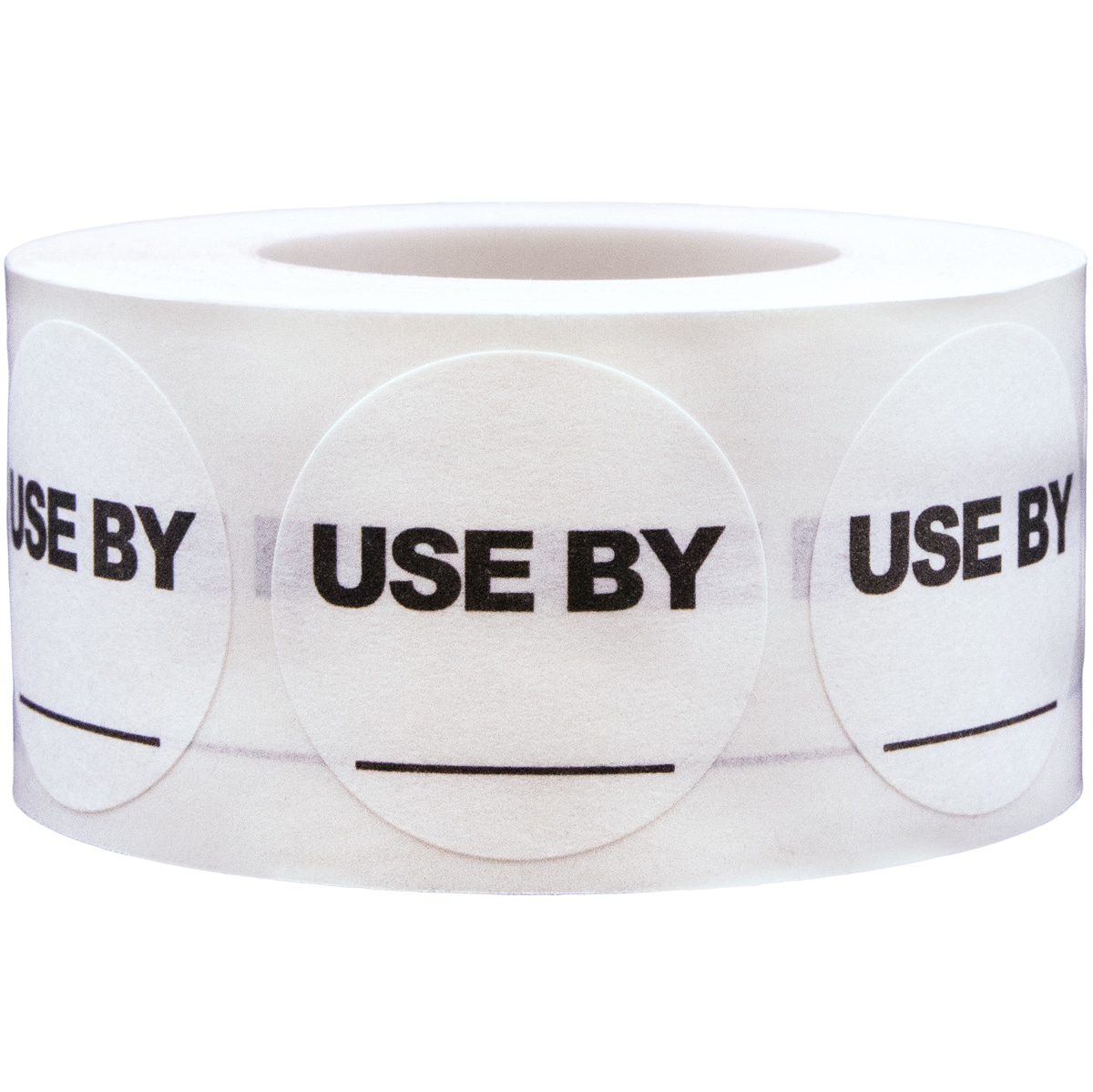 Dissolvable Use By Writable Food Prep Labels | 1" Round