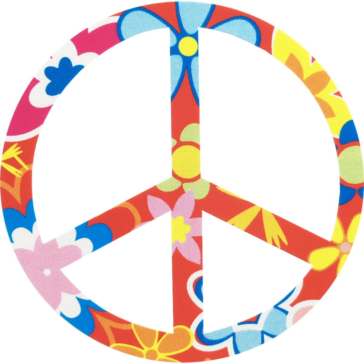 rainbow peace sign clip art