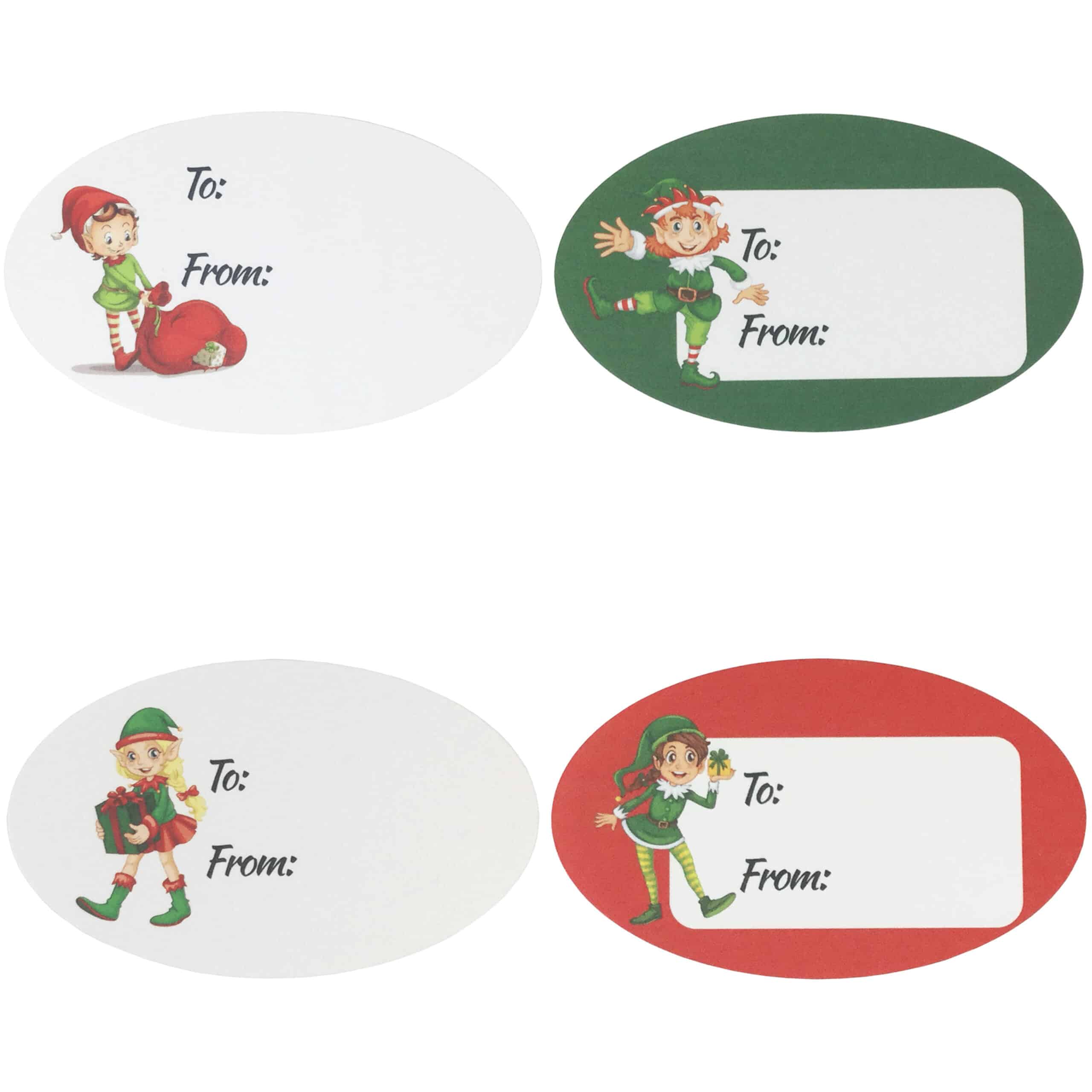Christmas Elf Gift Tags for Wrapped Presents