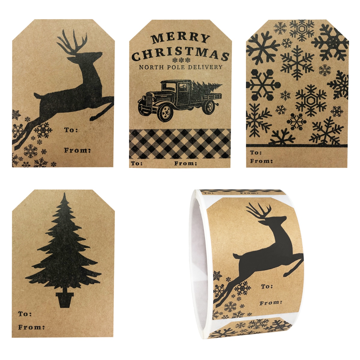 Printable Christmas Gift Tags, DIY Christmas Gift Tags, Gift Tags