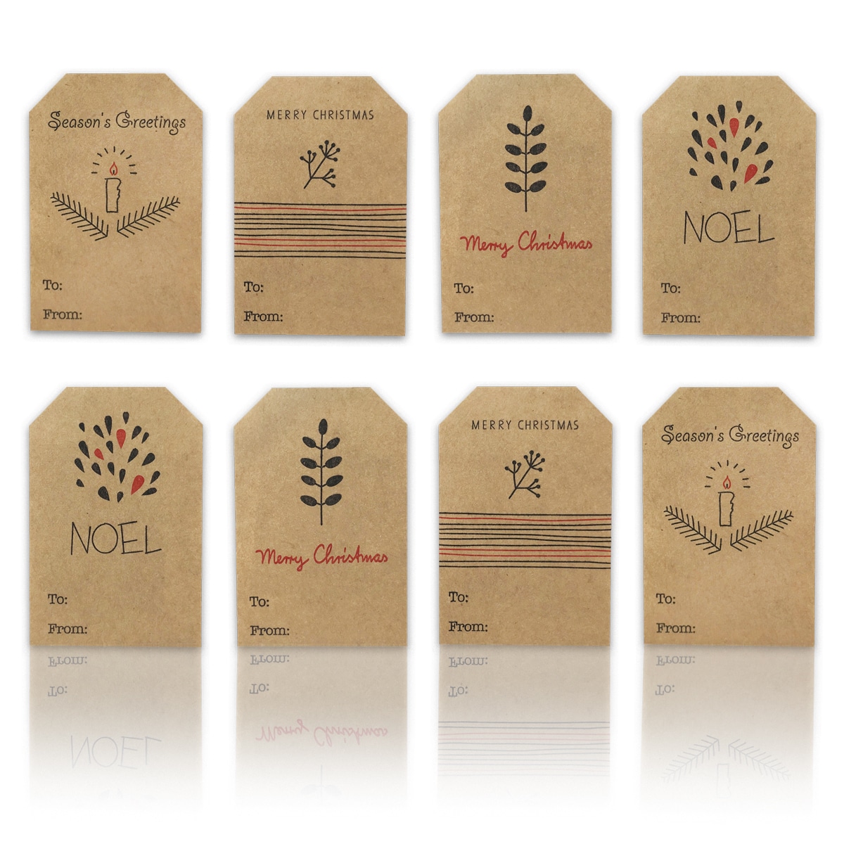 Paper Gift Tag Brown Card Rectangle Gift Tags Handmade With 
