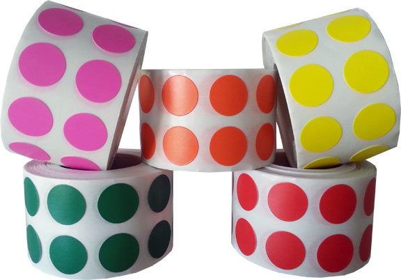 Summer Collection Colored Dot Stickers | 1/2