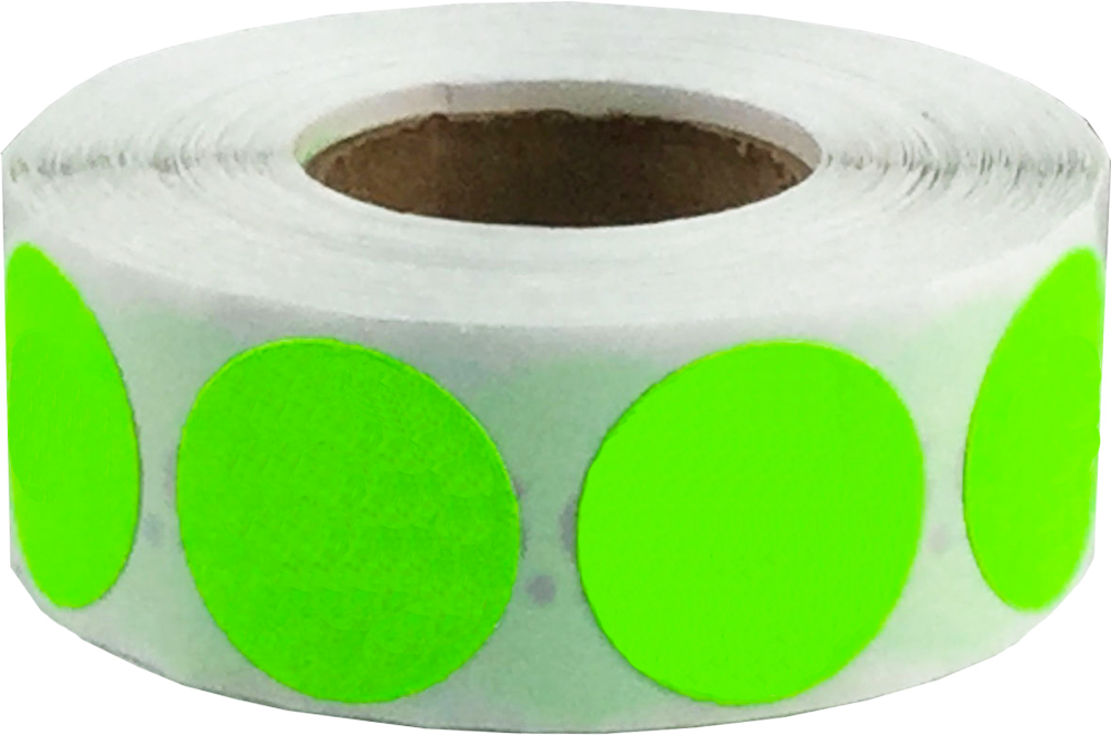 Small Write Your Own Price Neon Green Stickers | InStockLabels.com