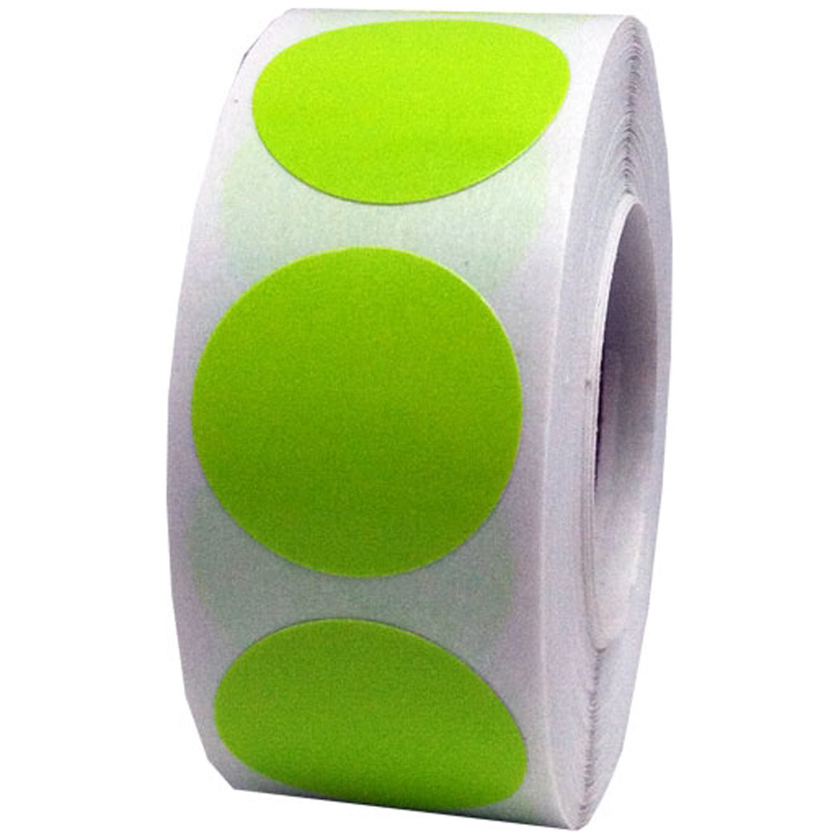 hot-green-color-code-labels-3-4-round-instocklabels