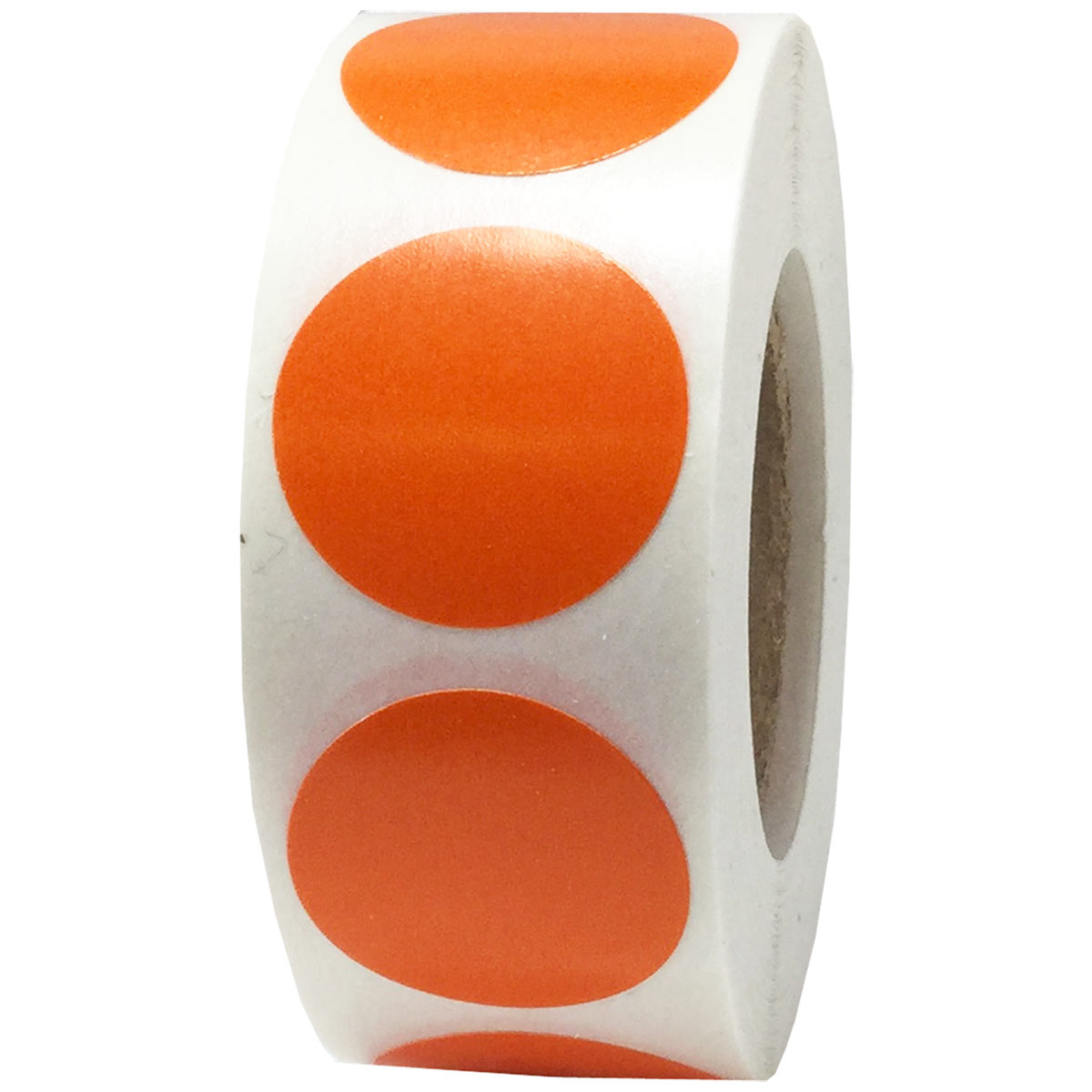 hot-orange-color-code-labels-3-4-round-instocklabels