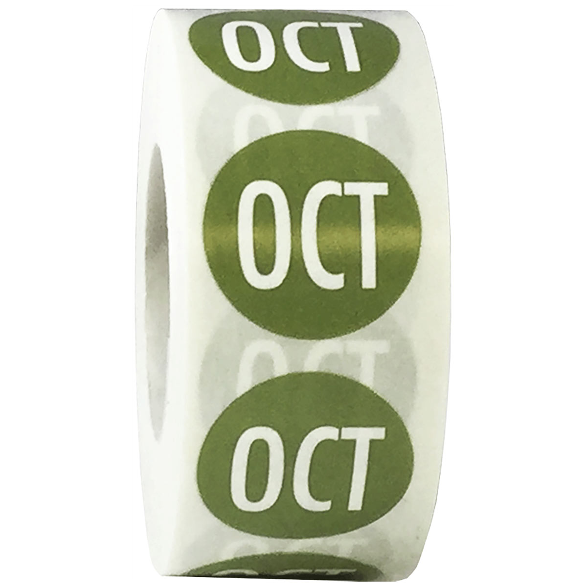 October Color Coded Month Stickers 3/4