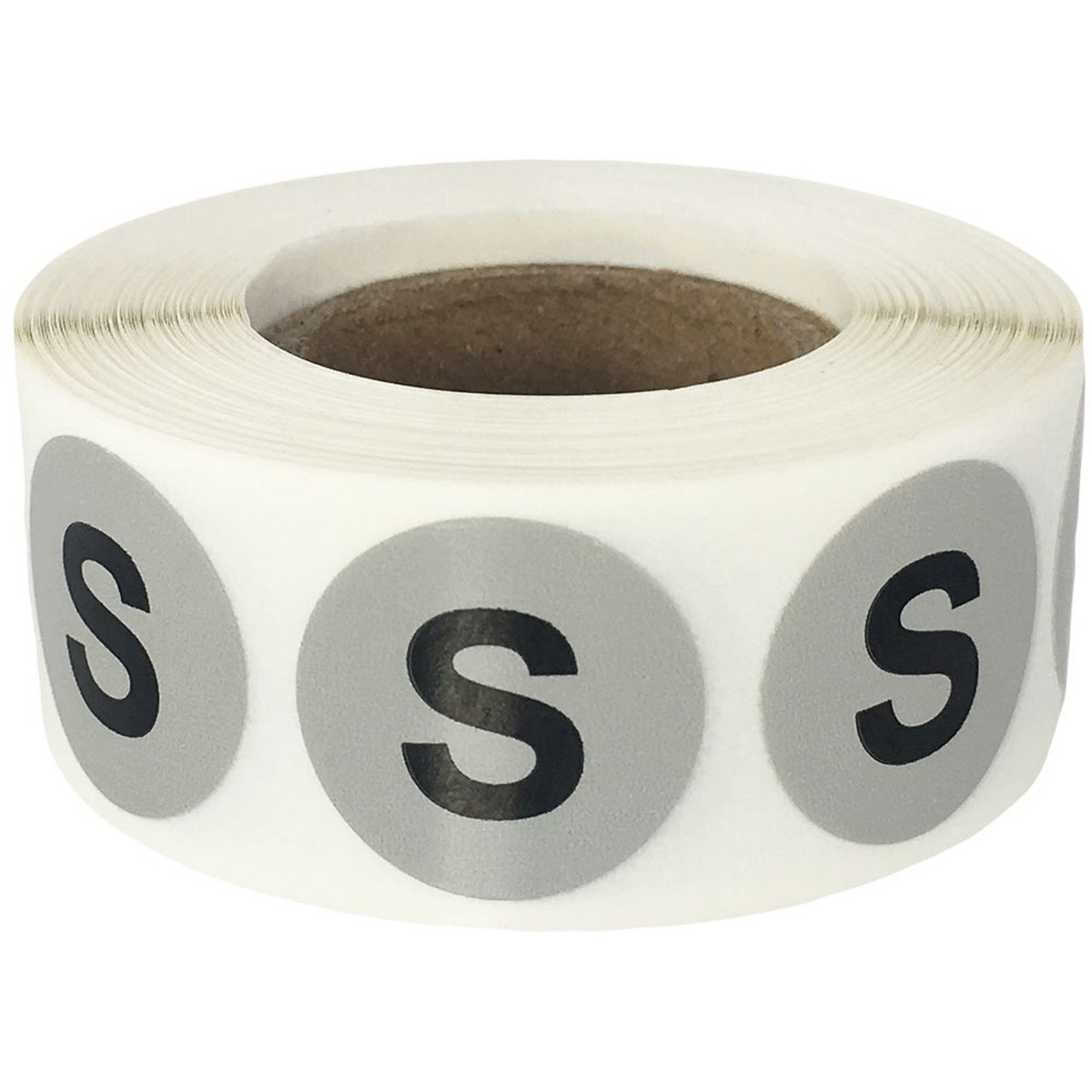 1/2 ( XL ) X-Large Stickers Labels for Retail, Clothing, Clothing Sizes  Etc (10 Rolls / Black) 