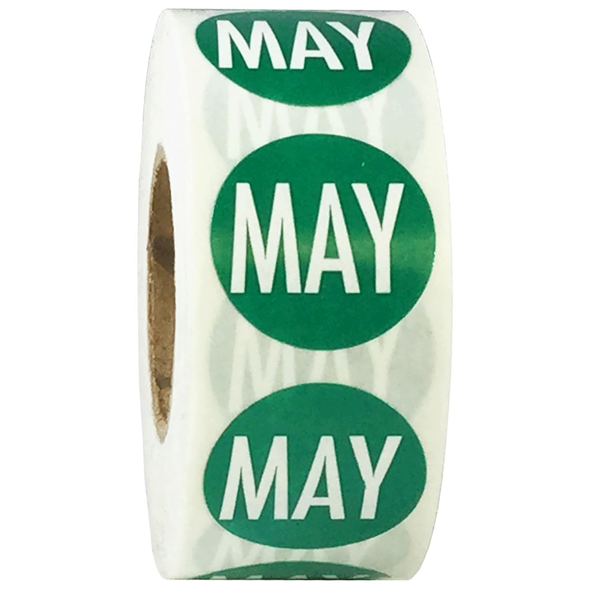 May Color Coded Month Stickers 3/4" Round