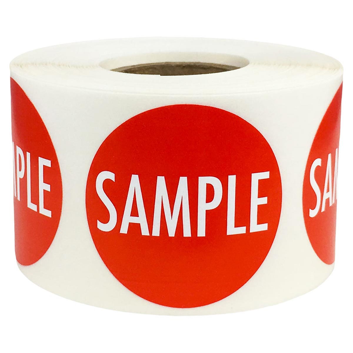 Round Retail Stickers That Say Sample 15 Round