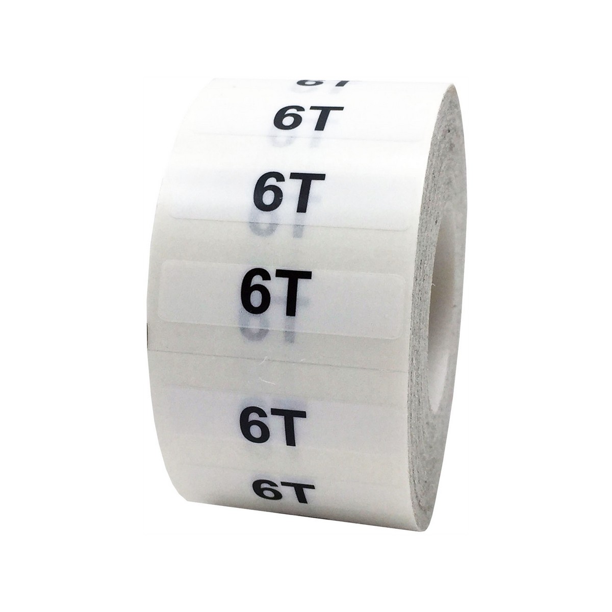 Ultra Clear Baby and Toddler Size Labels for Retail Shirts 1.25" x 5"
