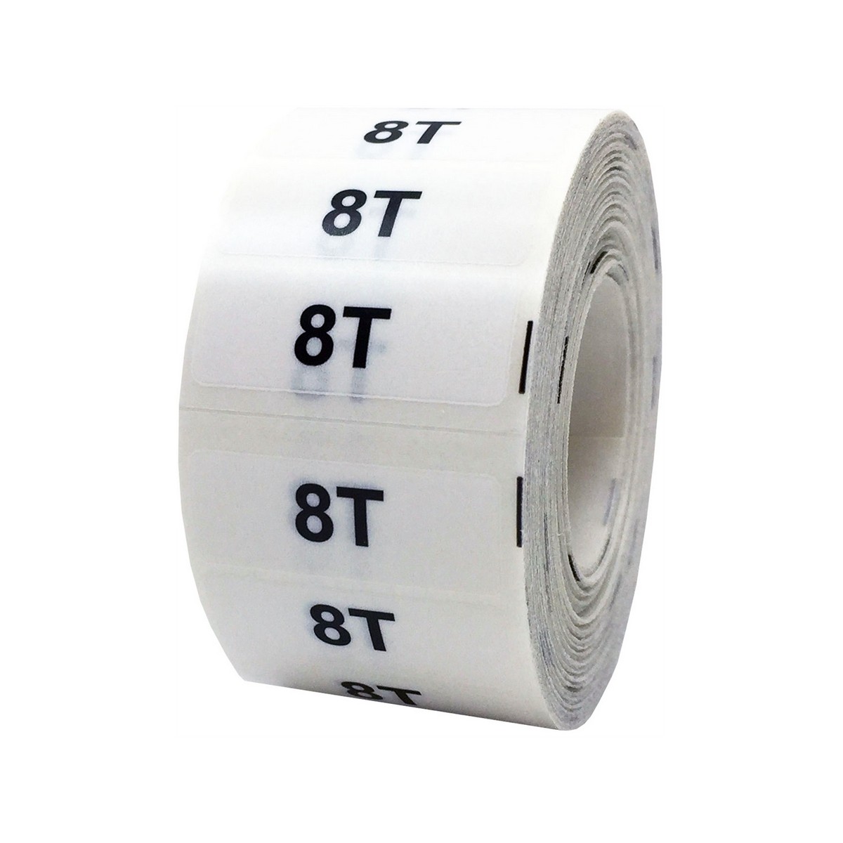 Ultra Clear Baby and Toddler Size Labels for Retail Shirts 1.25" x 5"