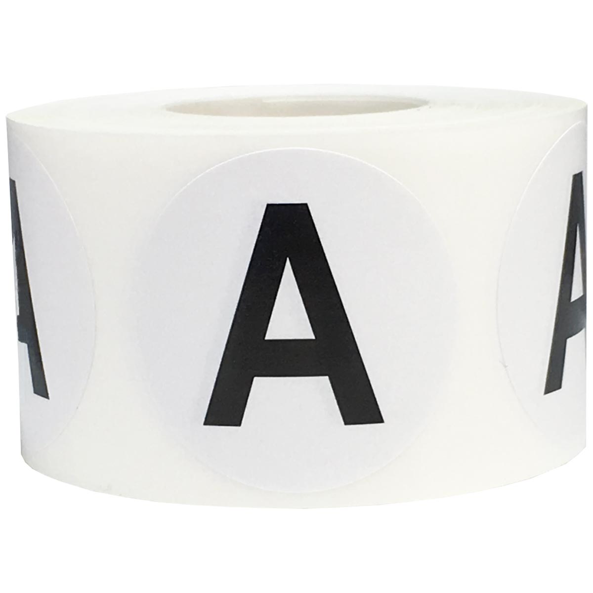 Large Letter A Stickers 1.5" Round