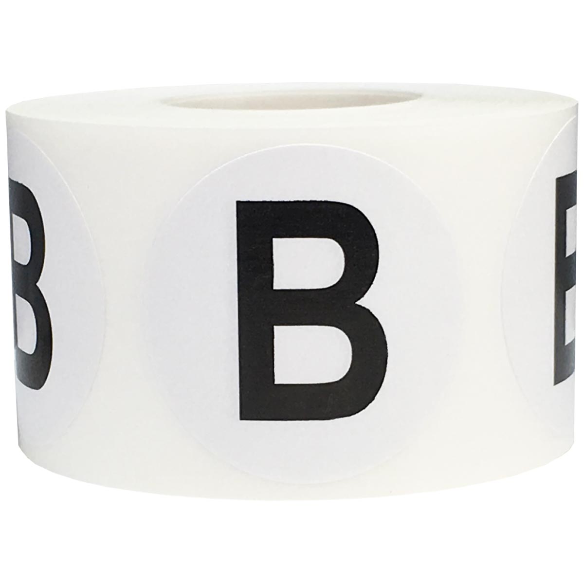 Large Letter B Stickers 1.5 Round