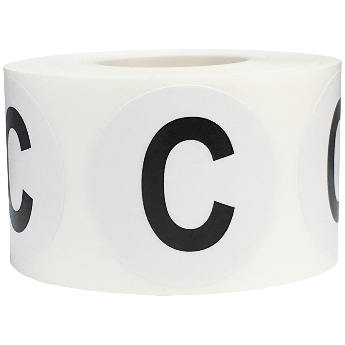 Large Letter C Stickers 1.5" Round