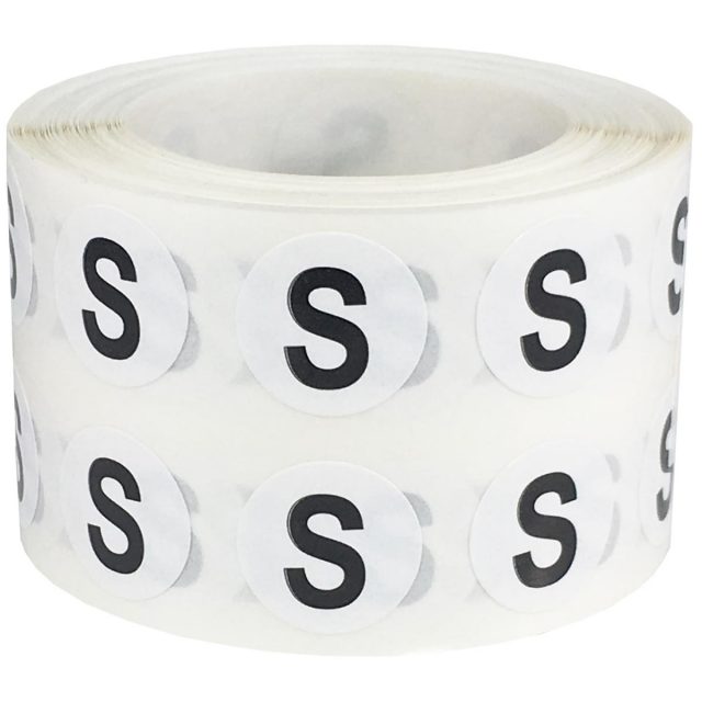 Small Letter S Stickers 1/2