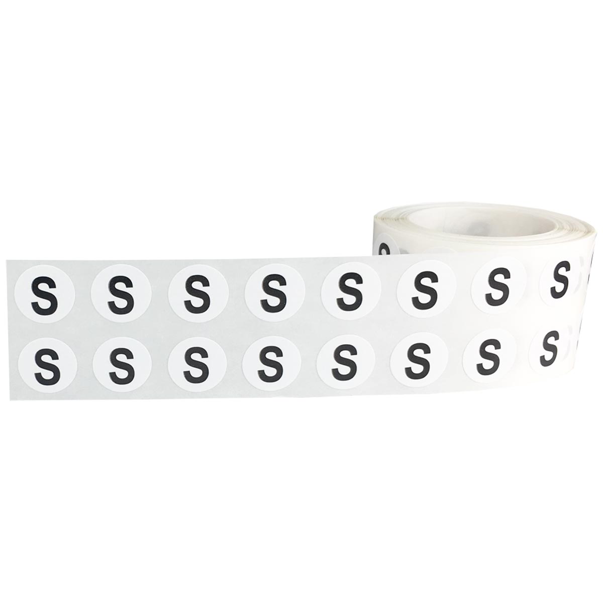 Small Letter S Stickers 1/2 Round