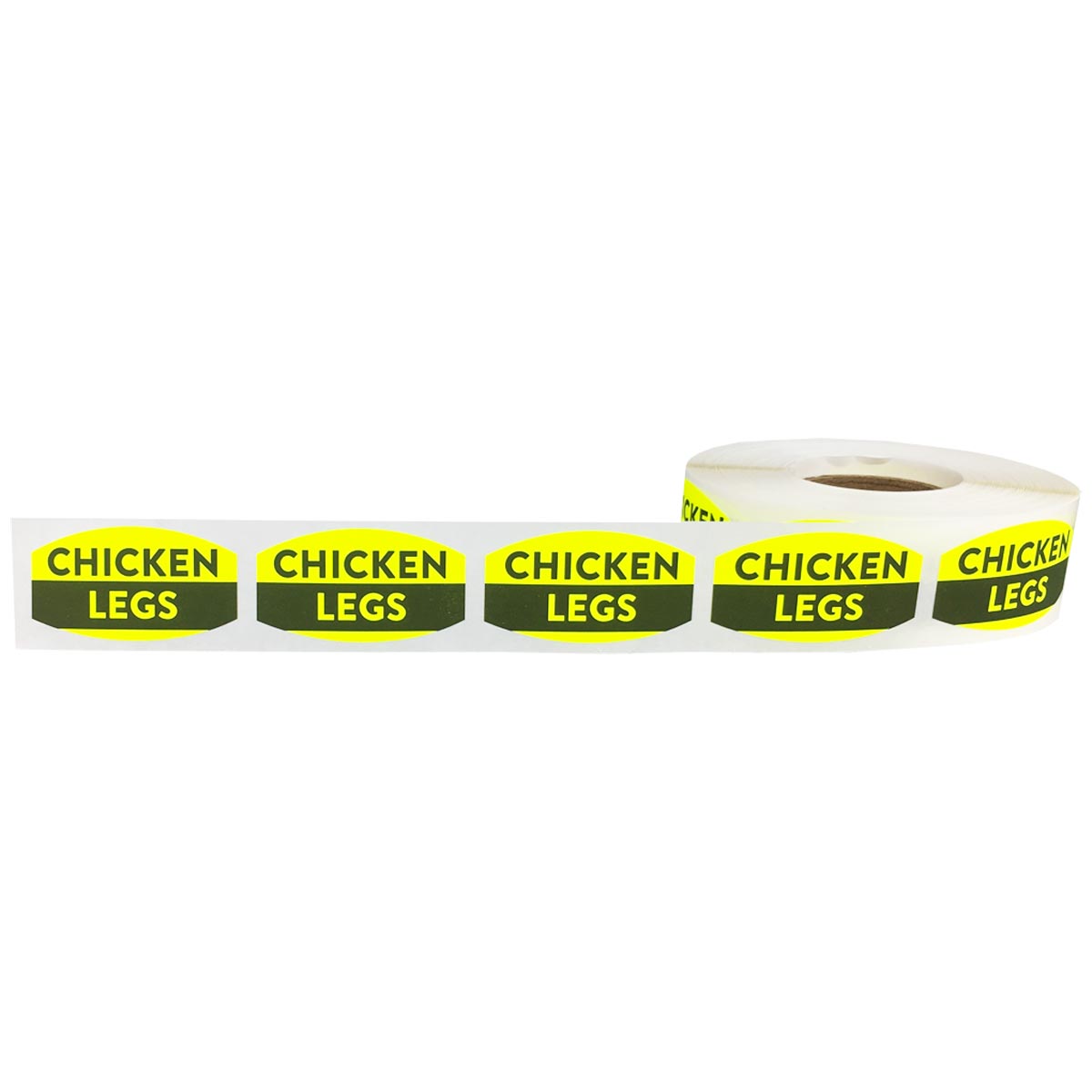 Chicken Legs Meat Grocery Stickers 0.75 x 1.375 Inches 500 Labels on a Roll 