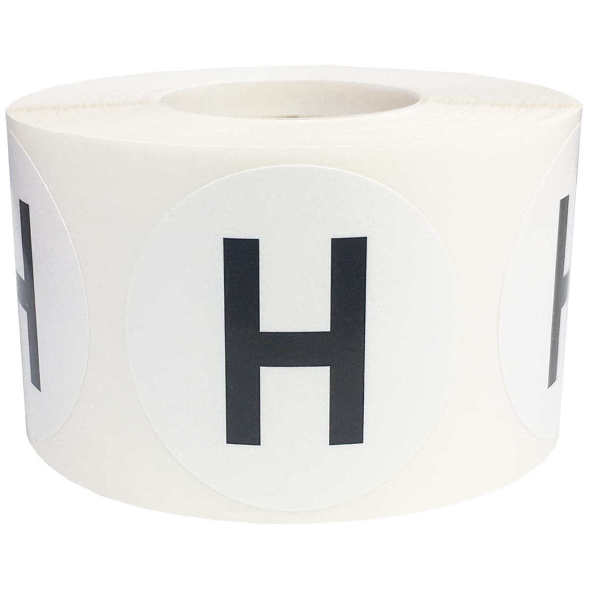 Large Letter H Stickers 1.5" Round