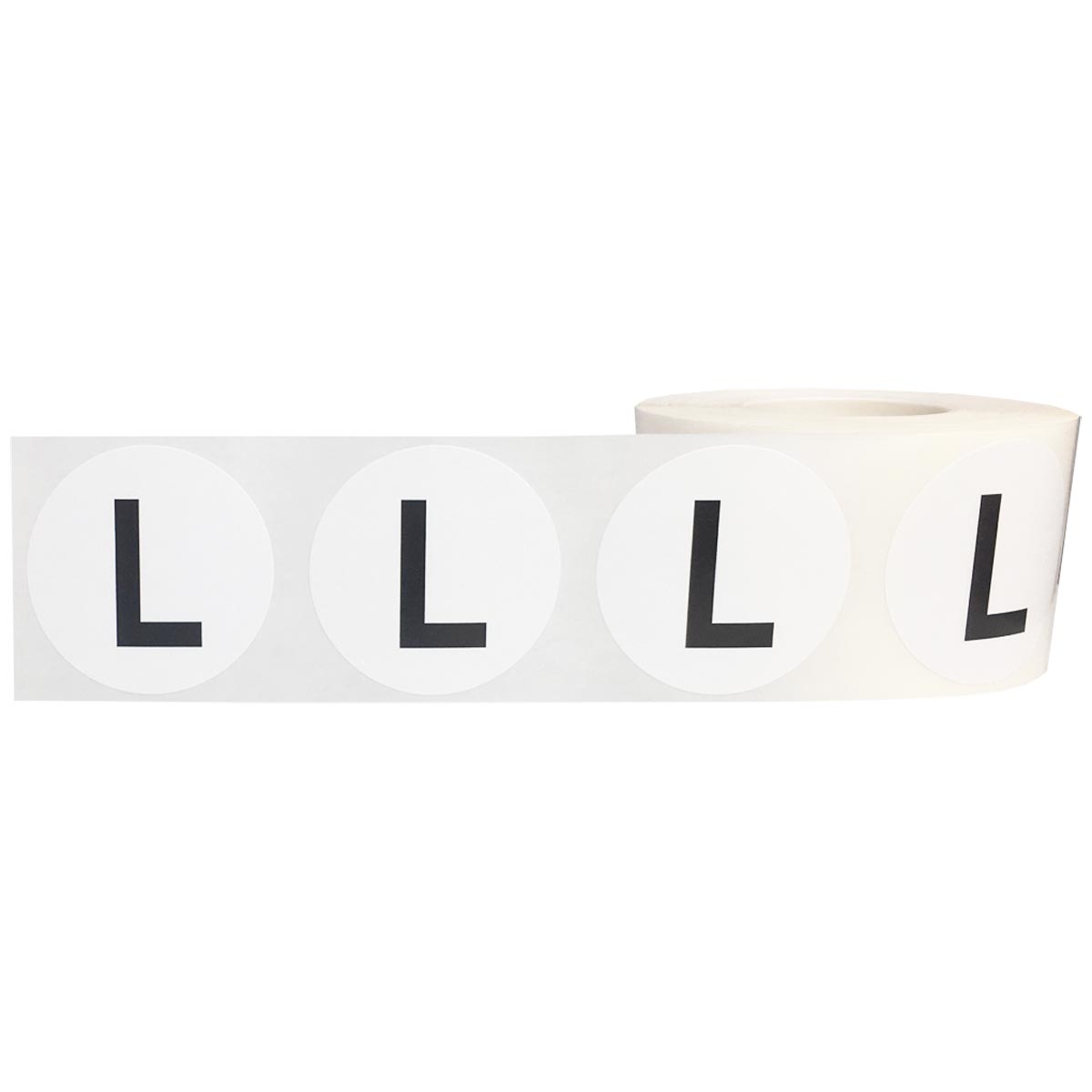 Large Letter L Stickers 1.5 Round