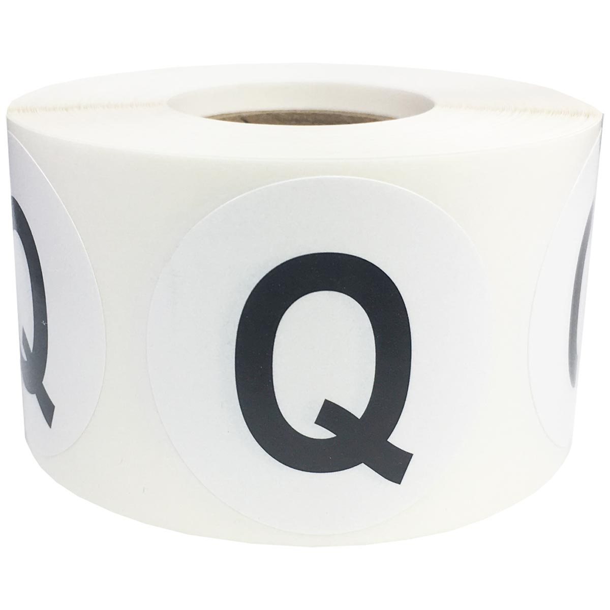 Large Letter Q Stickers 1.5" Round