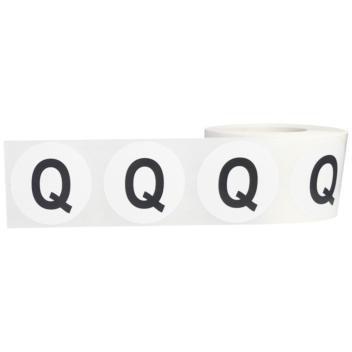 Large Letter Q Stickers 1.5" Round