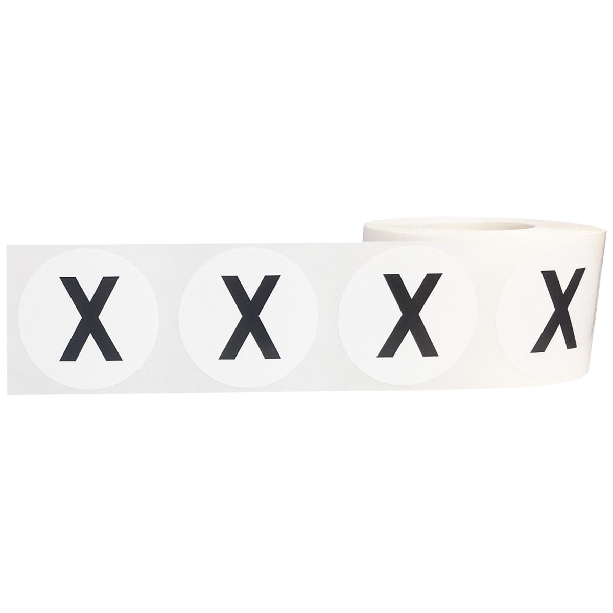 Large Letter X Stickers 1.5 Round