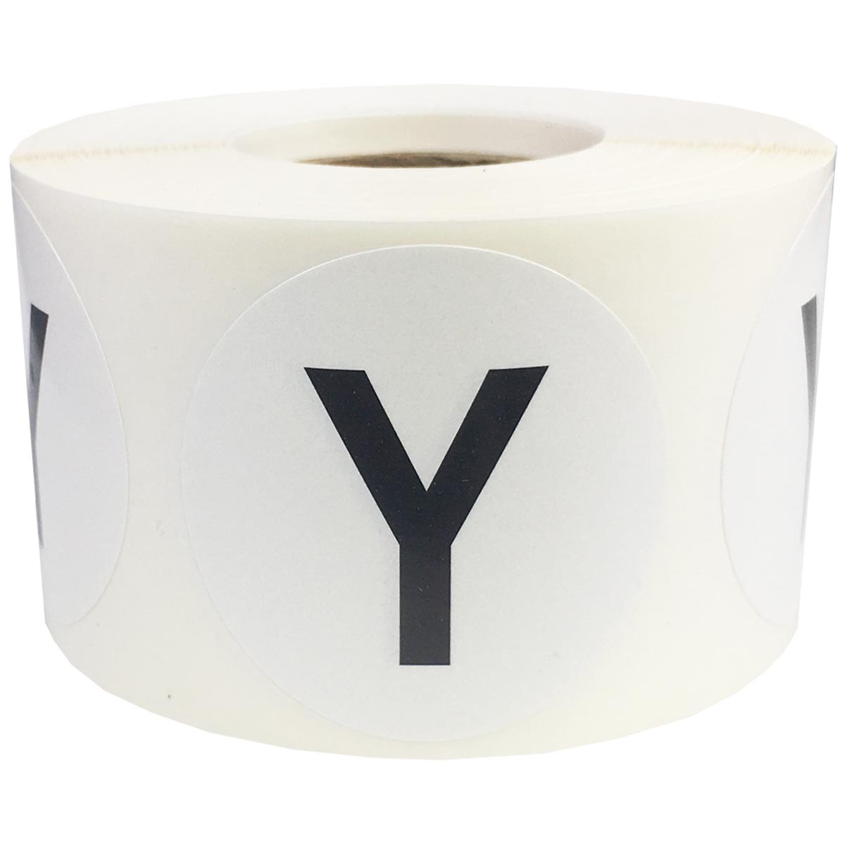 Large Letter Y Stickers 1.5" Round