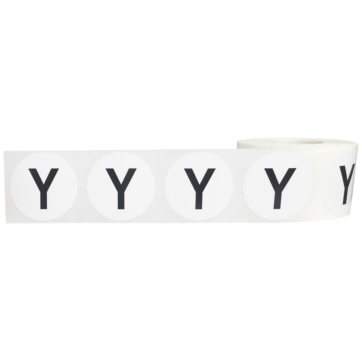 Large Letter Y Stickers 1.5" Round