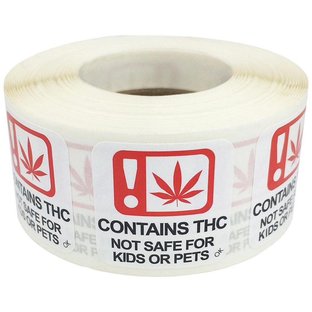 contains THC labels