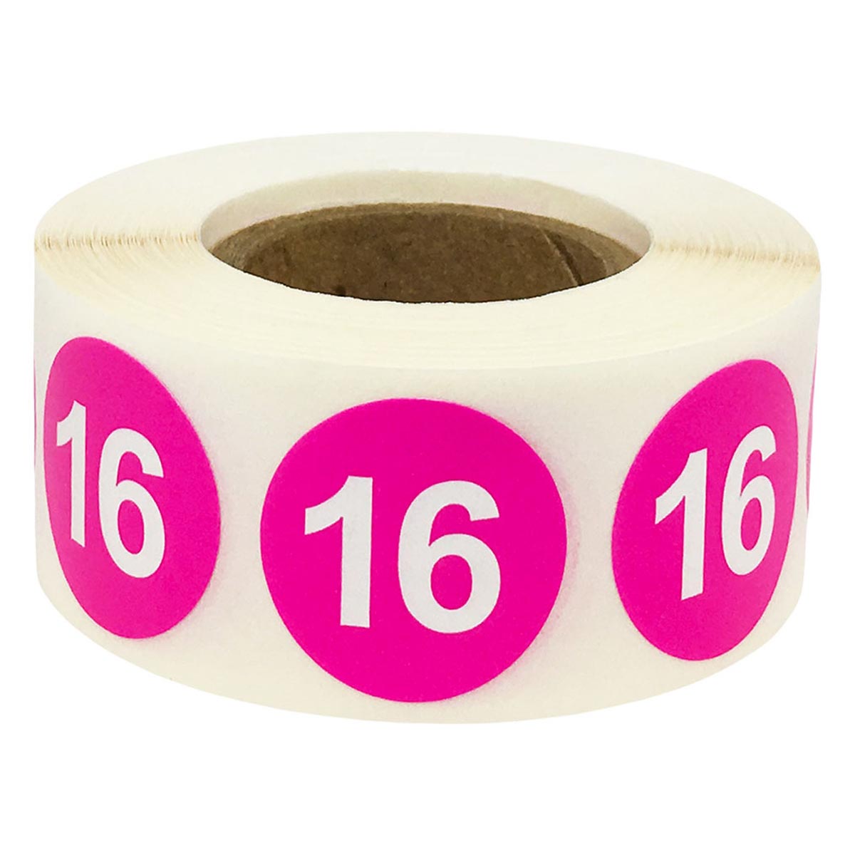 Color Coding Number 16 Stickers 3/4"