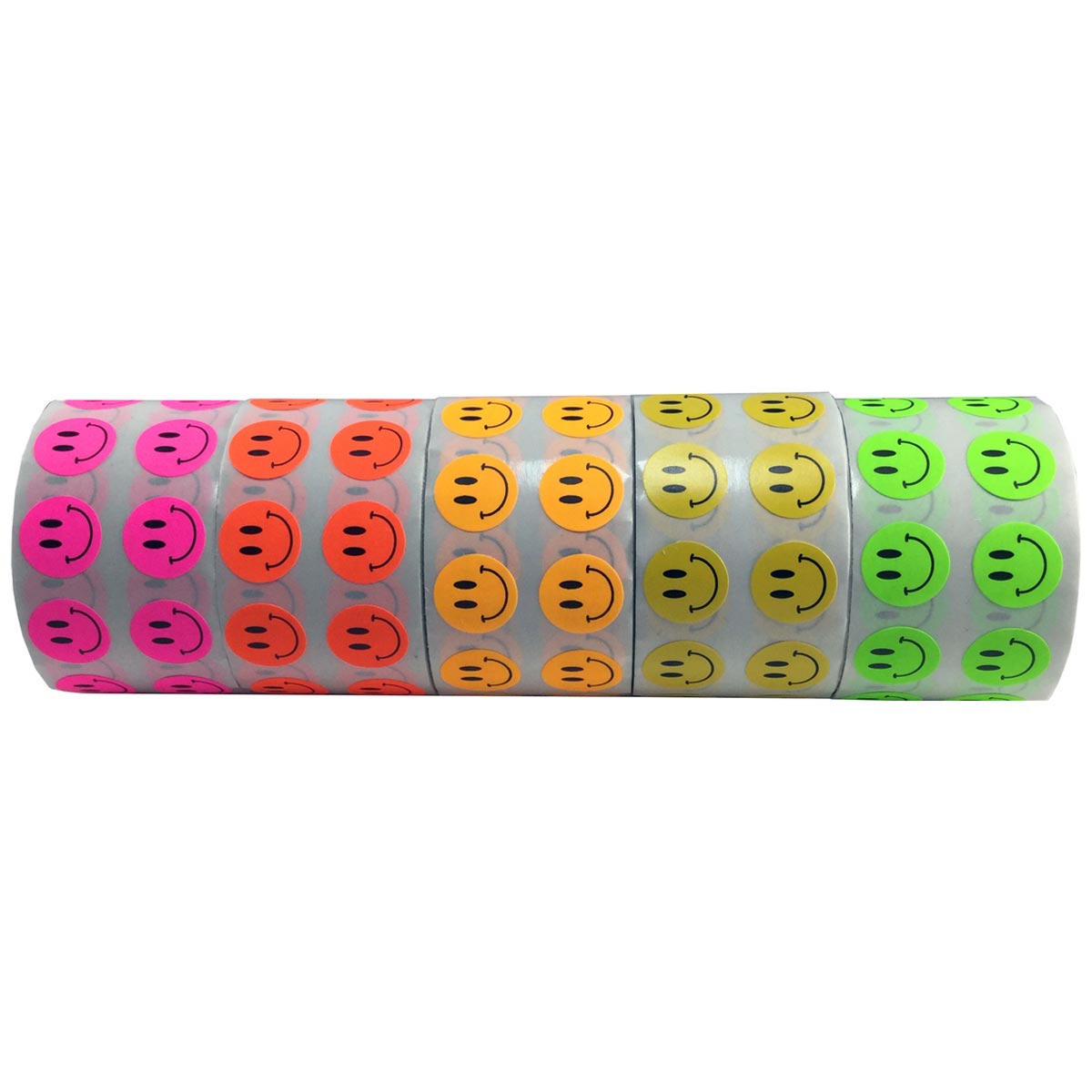 Smiley Face Stickers Paper Roll - 500Pcs Removable Stickers For Kids Roll  Stickers In Bulk Colorful Happy Face Stickers - Self Adhesive Circle Sticker  Label Emoji Stickers For Kids Teaching Supplies 