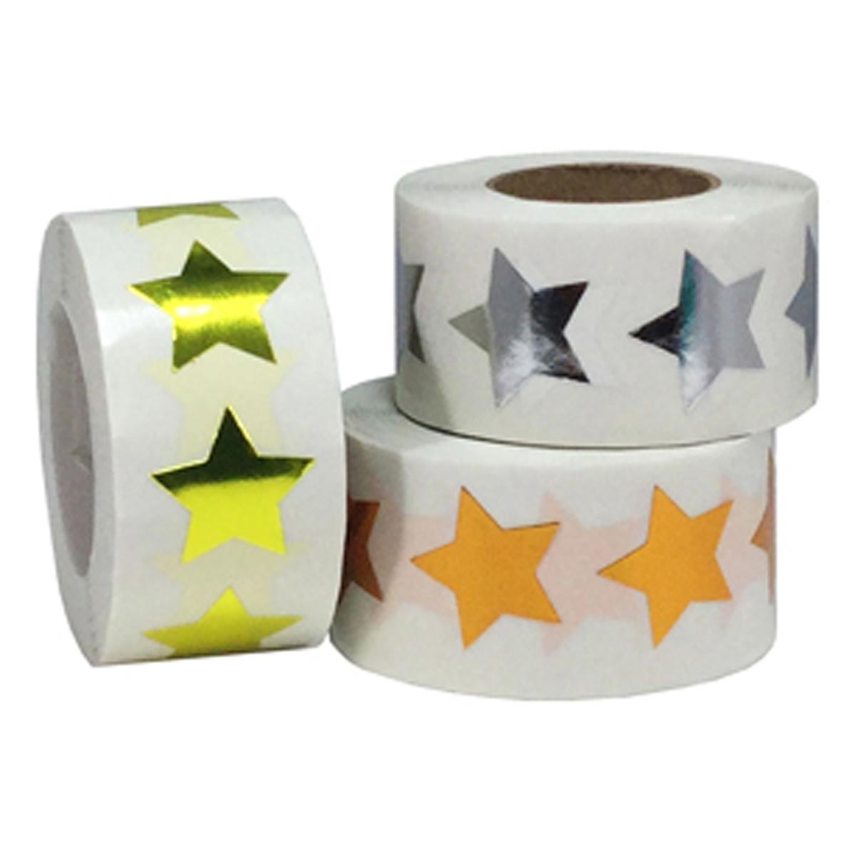 Gold Star and Silver Star Stickers -700