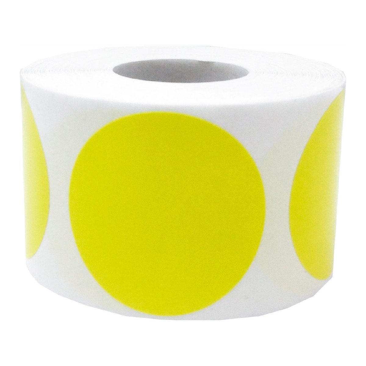 Hot Yellow Colored Labels 1.5