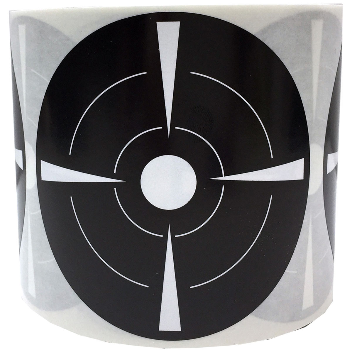 Adhesive Black/White Paper Shooting Targets 4"