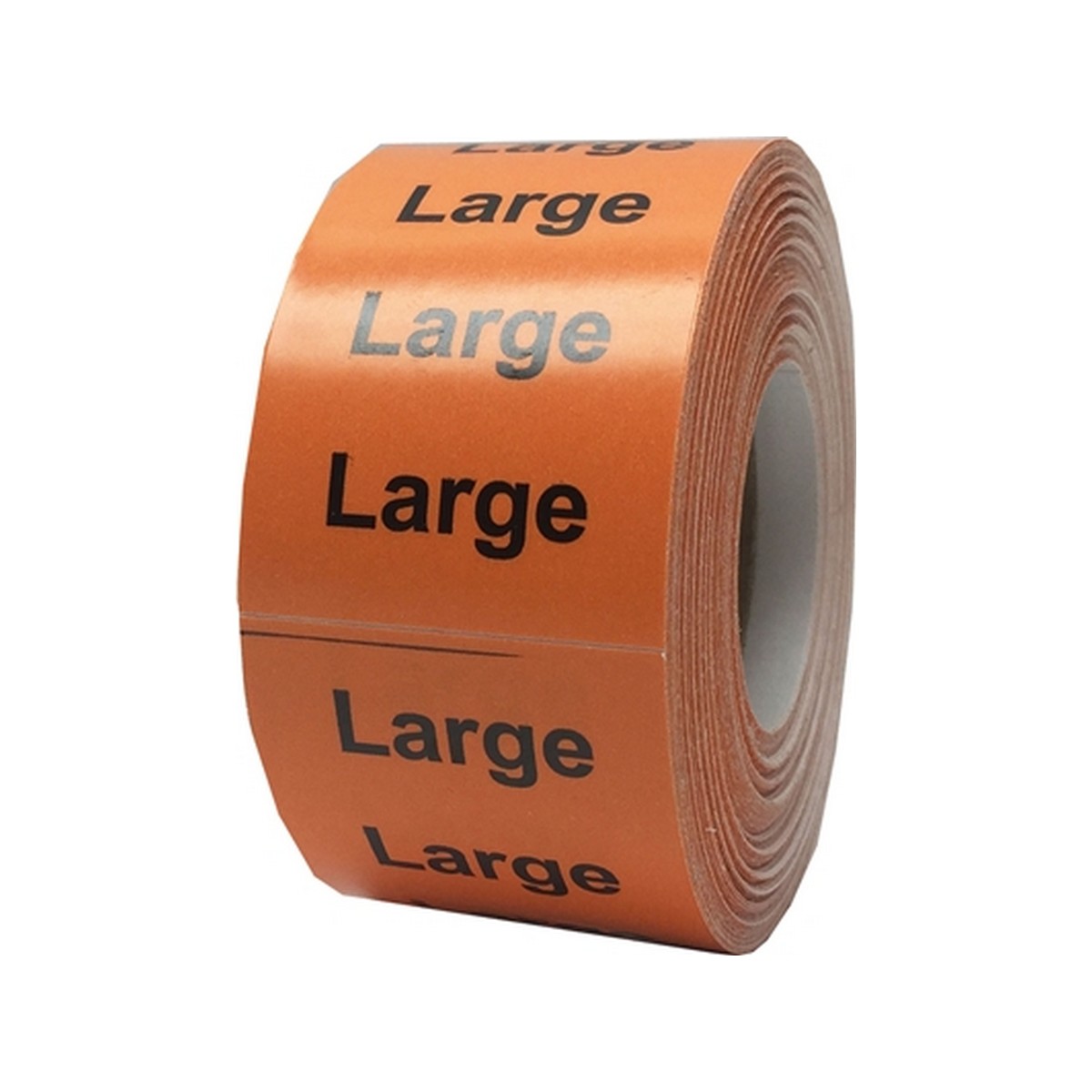 Large Colored Size Strip Labels for Shirts 1.25" x 5"