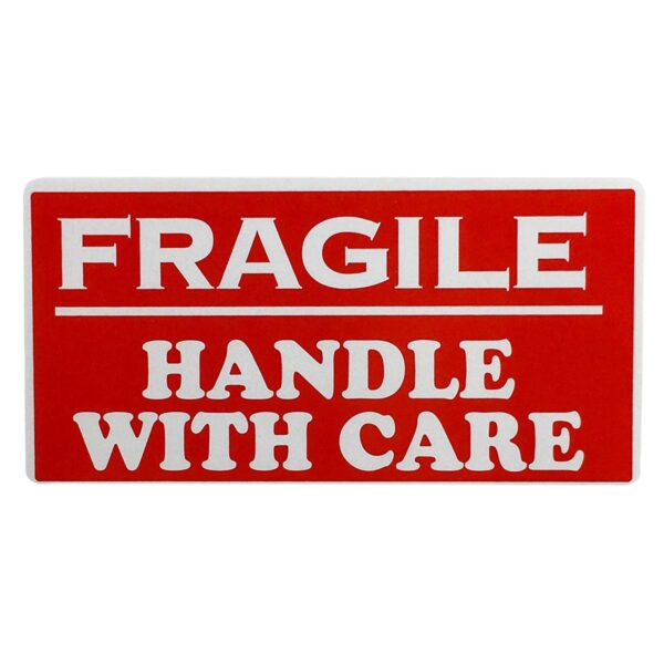 Fragile Handle With Care Labels 2 X 4 In Stock Labels