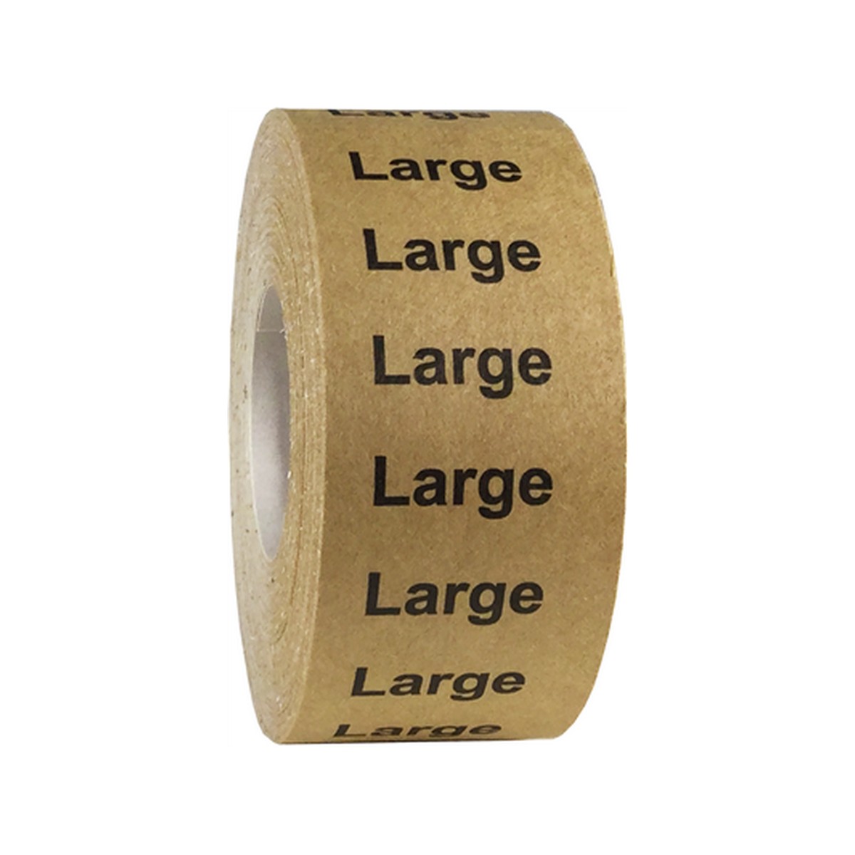 Large Kraft Size Strip Labels for Shirts 1.25" x 5"