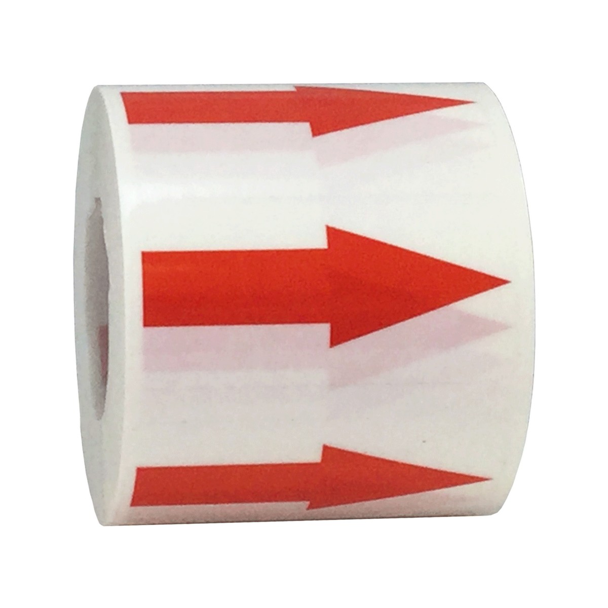 Red Arrow Shape Stickers, 1, 500/Roll