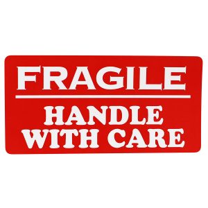 Fragile Handle with Care Labels 2 x 4" - Healthcare