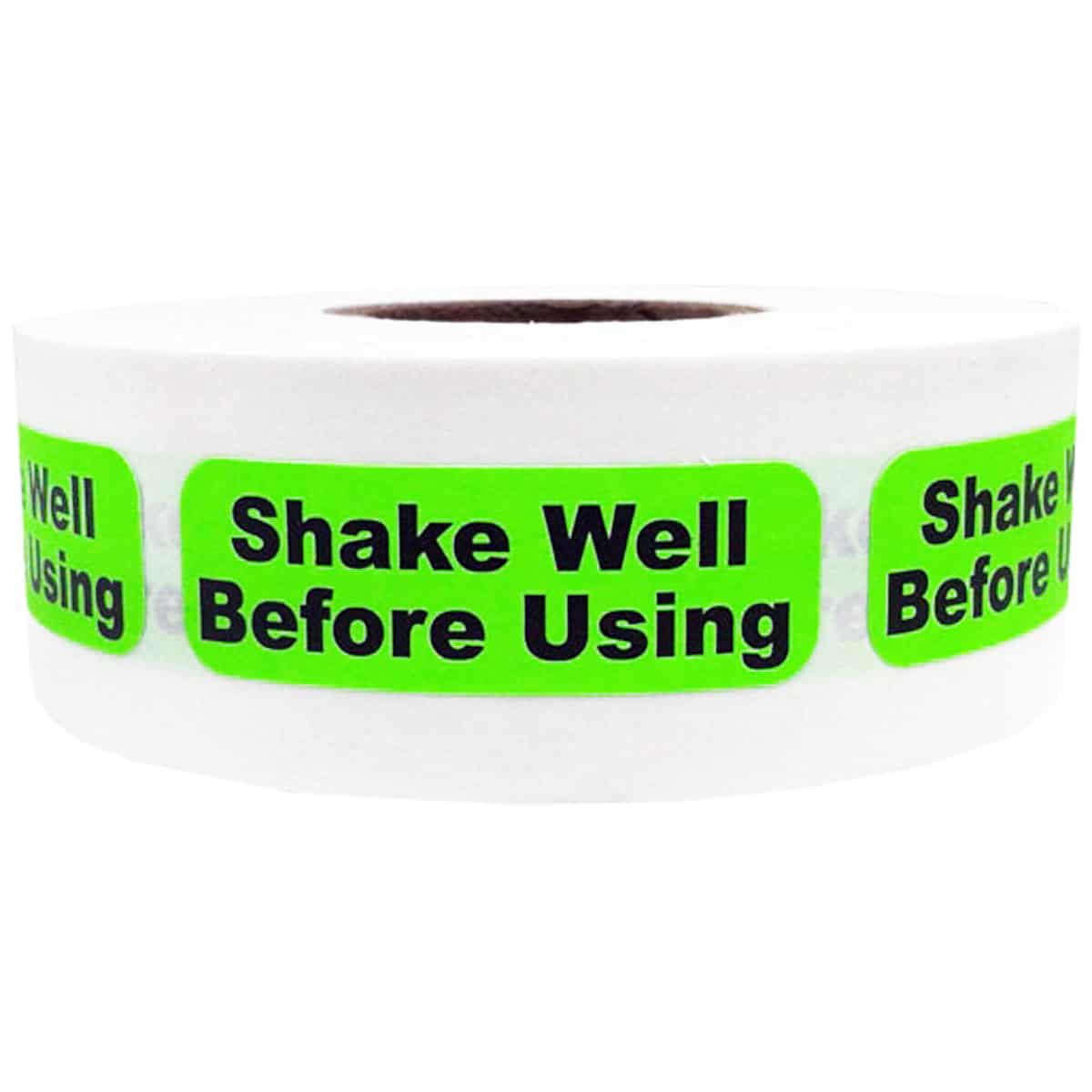 Shake Well Before Using Labels