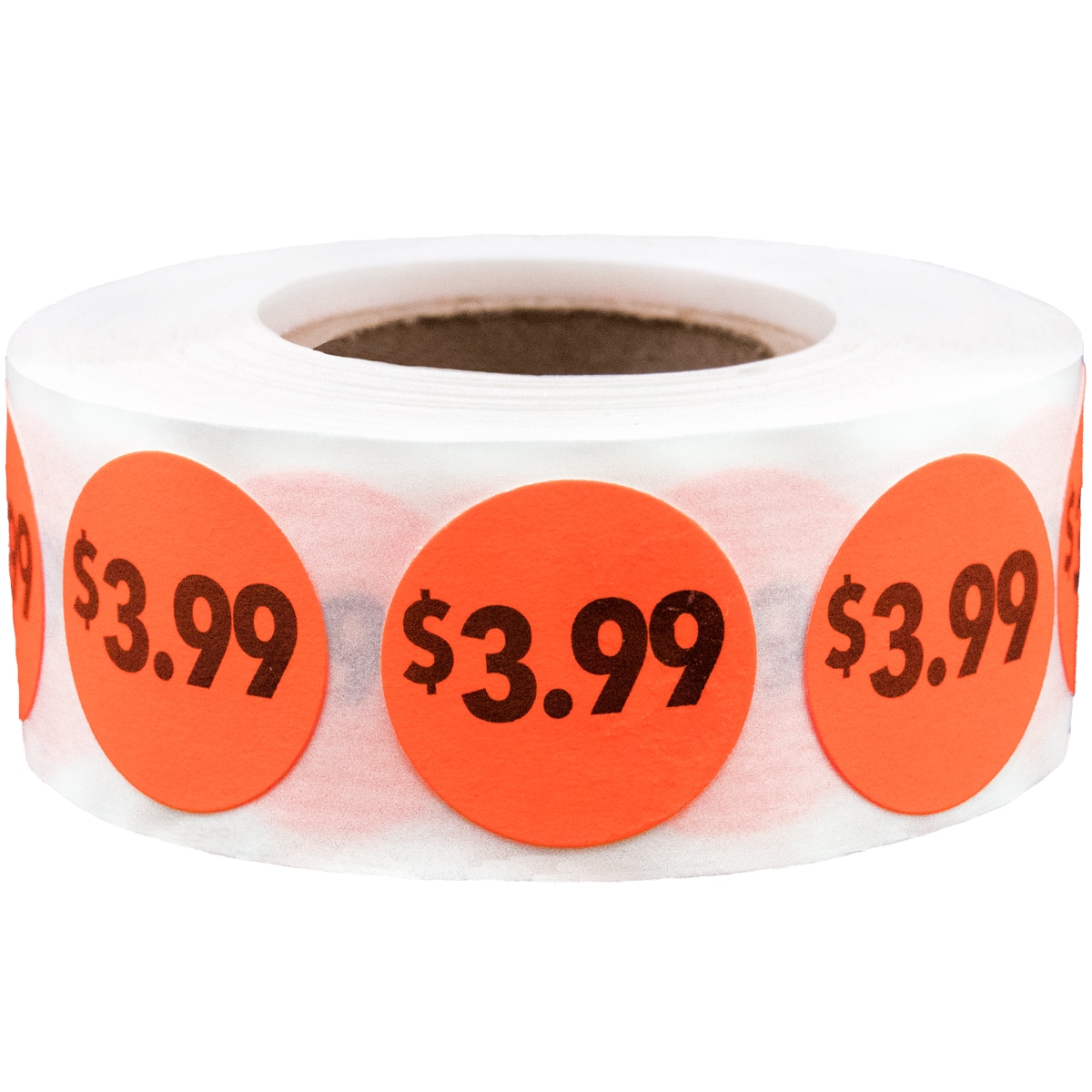 Preprinted price tags stickers, Pricing labels for retail 3/4 inch 19mm  amount $3.00, Bonus blank Dots, 1040 pack