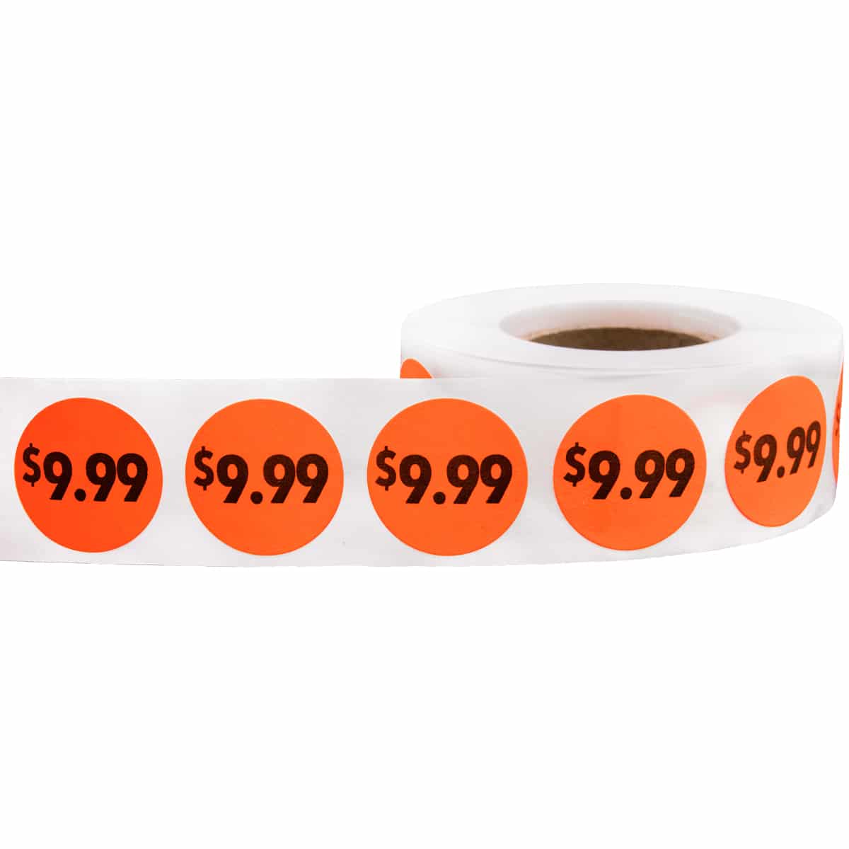 Fluorescent Red $5.99 Pricing Stickers 3/4 Round