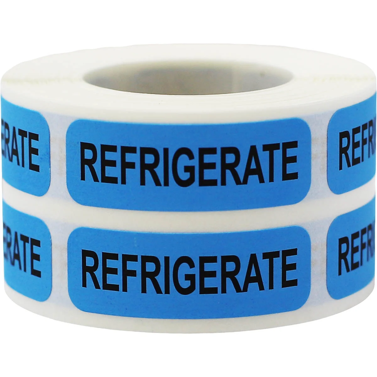 Keep Refrigerated Blue Warning Labels .5" x 1.5" Quantity 500