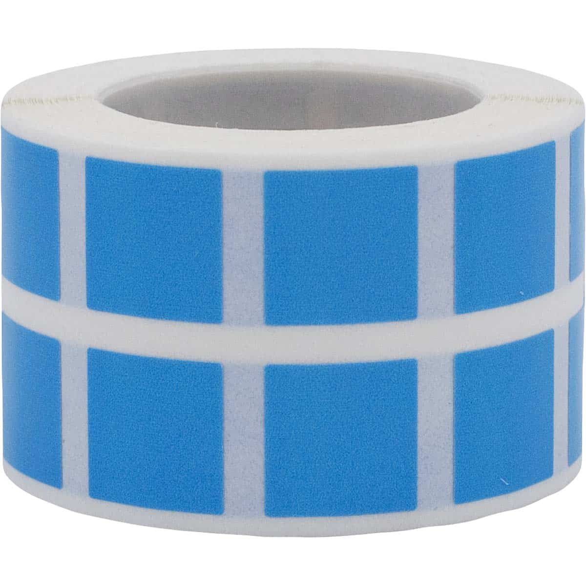 Small Light Blue Stickers 1/2" Square