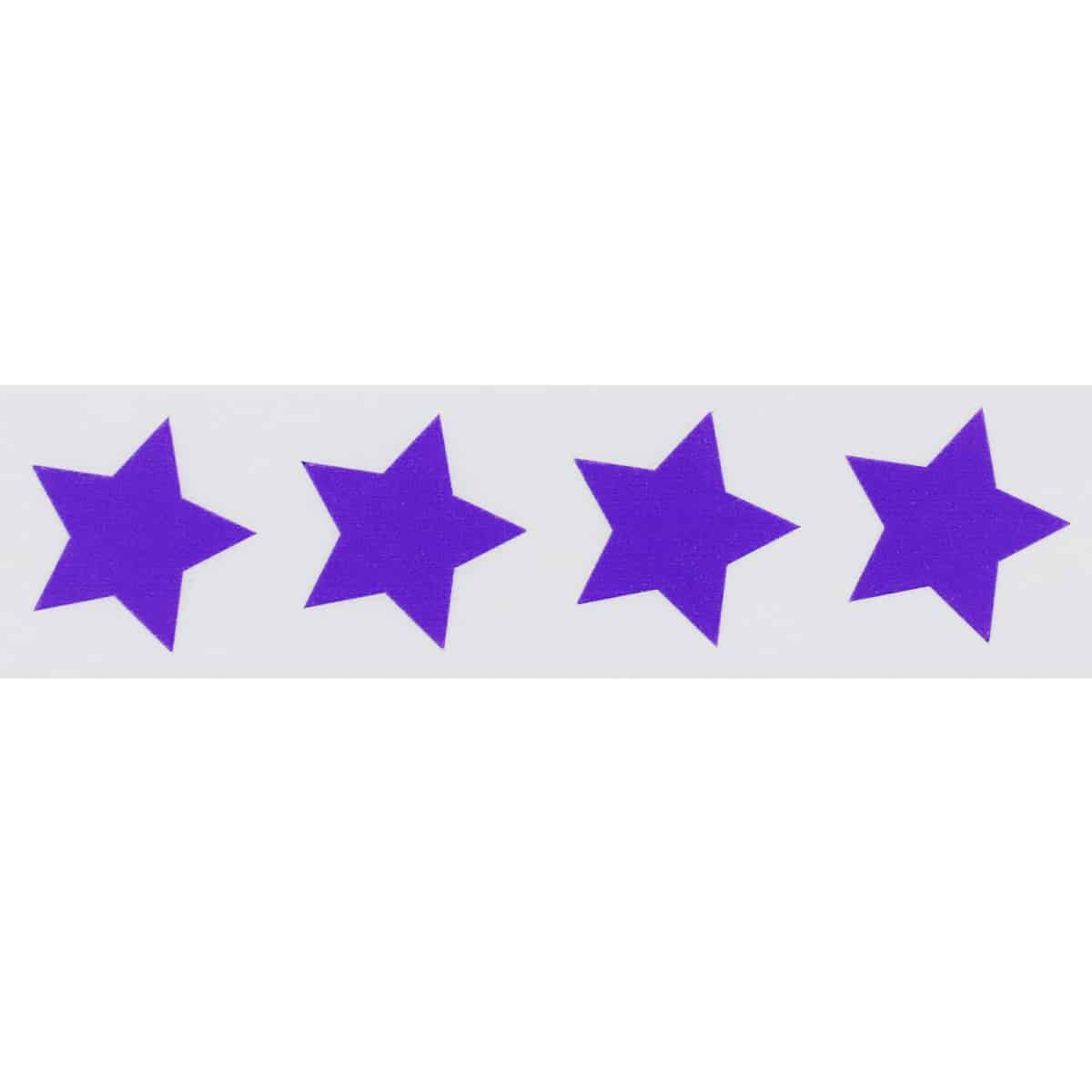 Purple Star Stickers 3/4 Inch