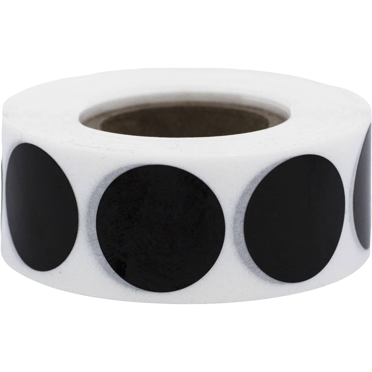 Black Circle Dot Stickers, 2 Inches Round, 500 Labels on A Roll