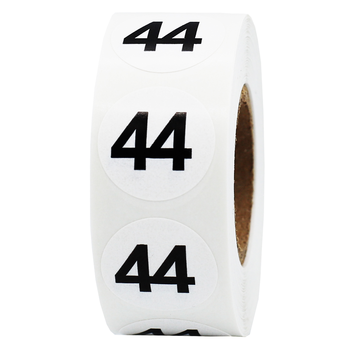 White Number 44 Stickers 3/4"