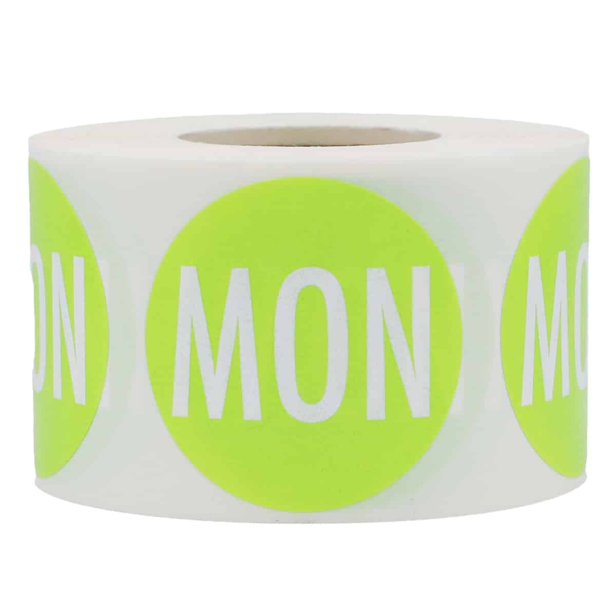 Monday Colored Day Stickers 1.5" Round