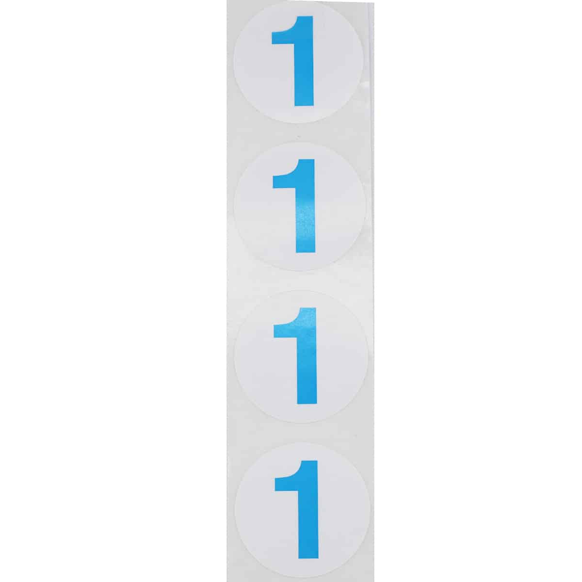 Color Coded Number Stickers 1 - 10 Bulk Pack 1.5 Round